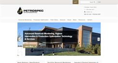 Desktop Screenshot of petrospec.com